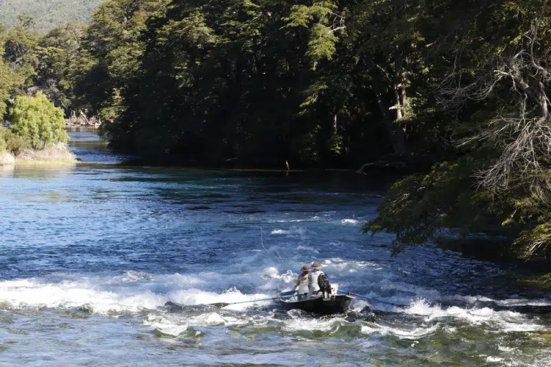 Fishing Guide, Outfitter in Bariloche, Patagonia, Argentina. Limay River Manso River. Brown Trout, Rainbow trout. Fishing Lodge.